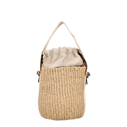 Small Woody Basket in Natural Fibers