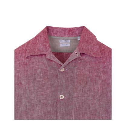 Men's Linen Shirt - Cherry