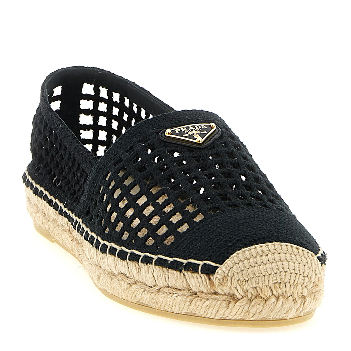 MAYFEYR - Prada - Black Crochet Espadrilles - 1S388OF0202F46F0002