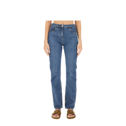 JEANS WITH LOGO EMBROIDERY