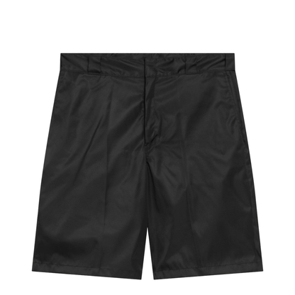 Black Re-Nylon Bermuda Shorts
