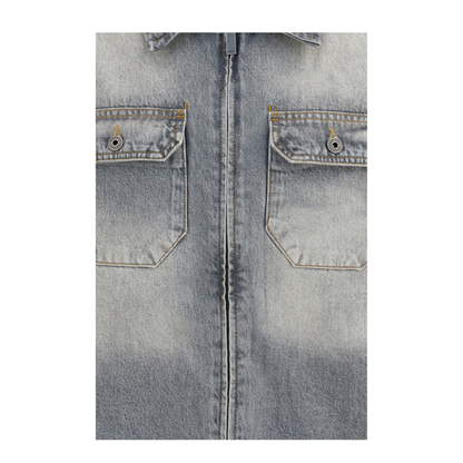 MAYFEYR - Off-White - Oversized Workwear Denim Shirt - OMYD05WF26DEN00100020