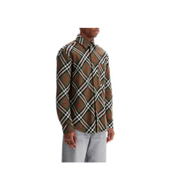 Burberry ered cotton flannel shirt