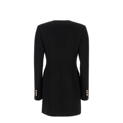 Black Wool Blazer Dress