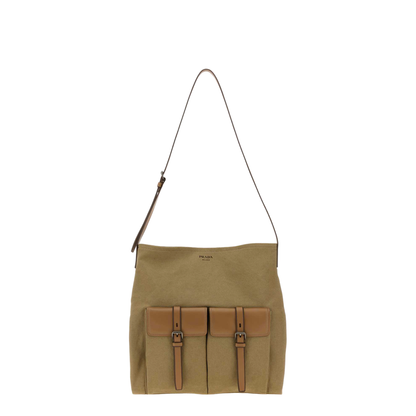 MAYFEYR - Prada - Khaki Canvas Route Shopping Bag - 2VH2072G6SF0241