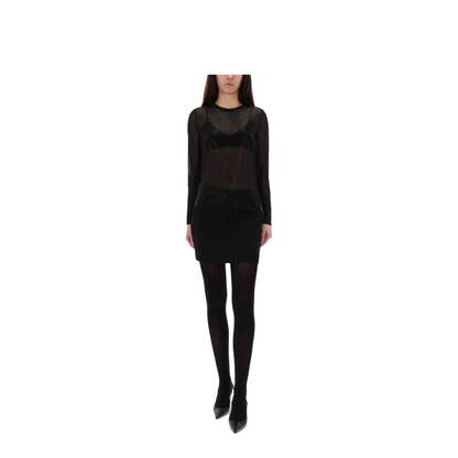 MAYFEYR - MICHAEL BY MICHAEL KORS - Top With Rhinestones - MF561A5B8D001BLACK