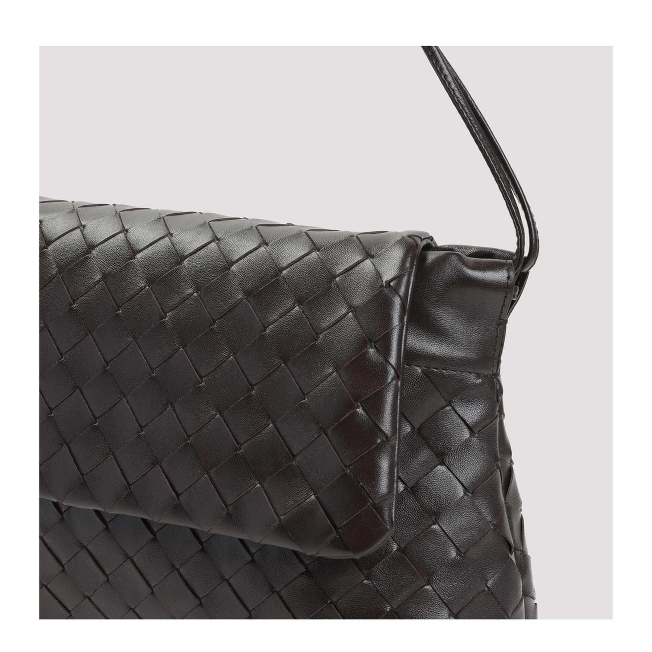 Dustbag Clutch Leather Brown