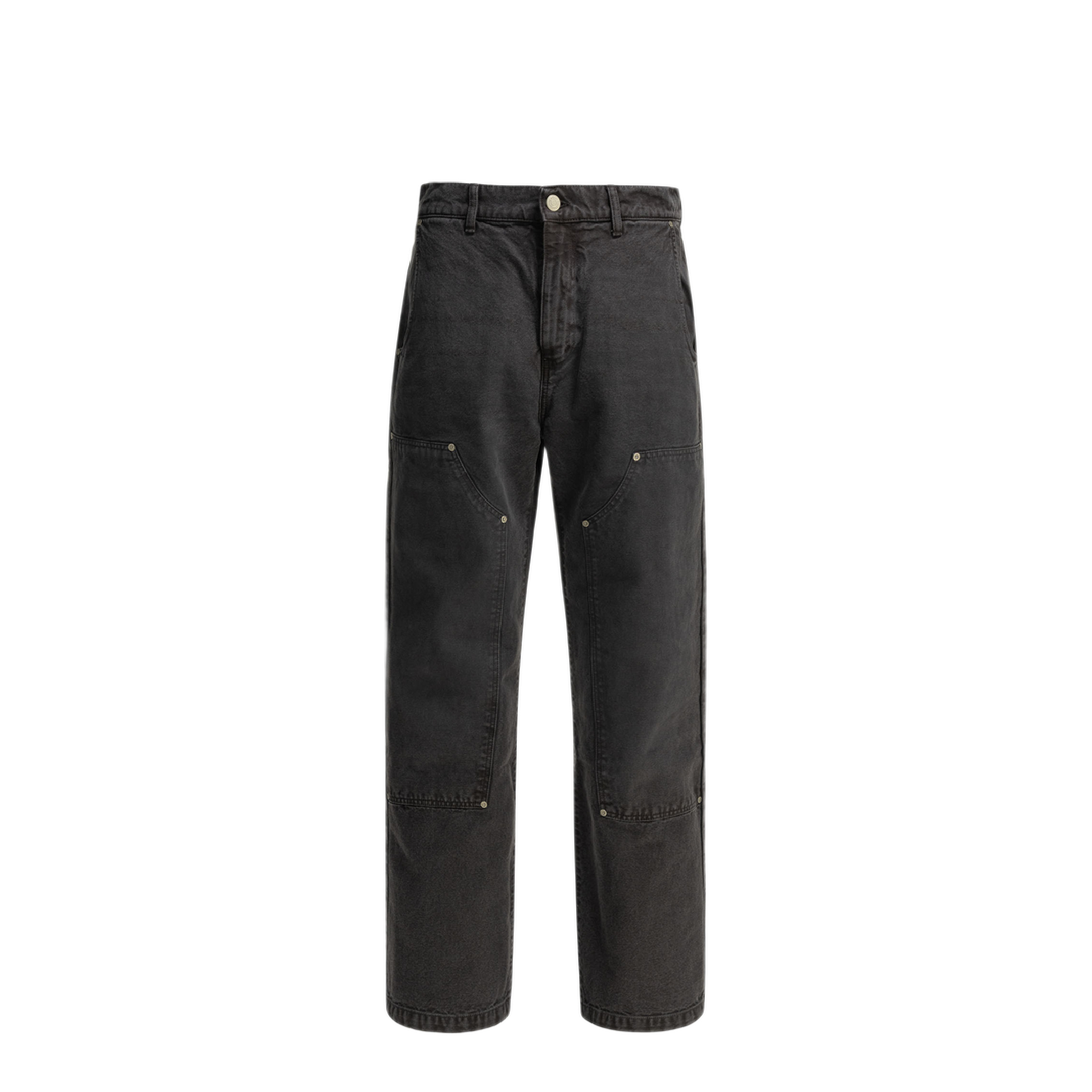 MAYFEYR - MFPEN - Double Knee Straight Leg Jeans - M126063DOUBLEKNEEJEANSWASHEDGREYCANVAS
