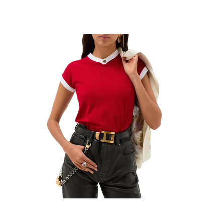 MAYFEYR - Versace - T-Shirt In Stretch Jersey Cotton - 10236971A17894
