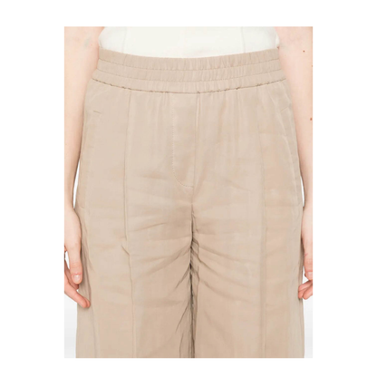 Cotton Trousers Cream