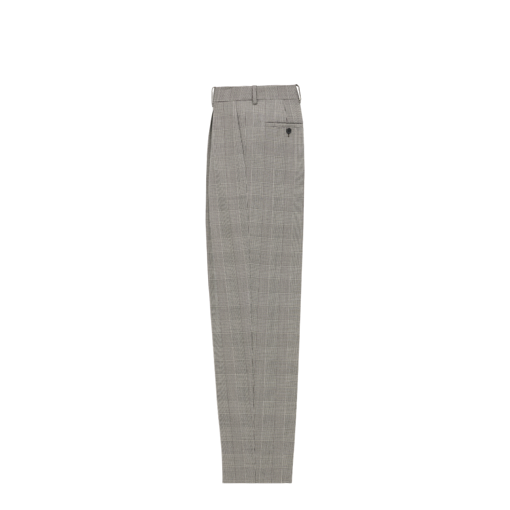 High-Waisted Pants in Prince of Wales Wool