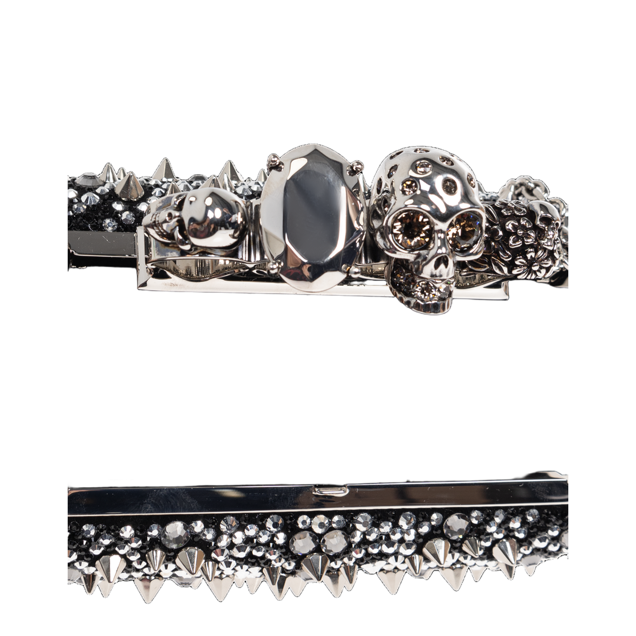 MAYFEYR - Alexander Mcqueen - Clutch Bag With Shimmering Crystals - 8503111T1151000