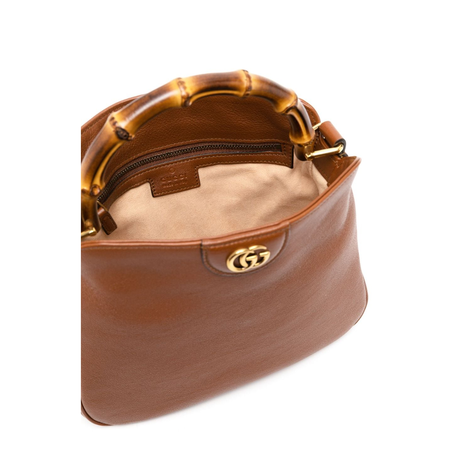 Diana Small Leather Shoulder Bag - Brown