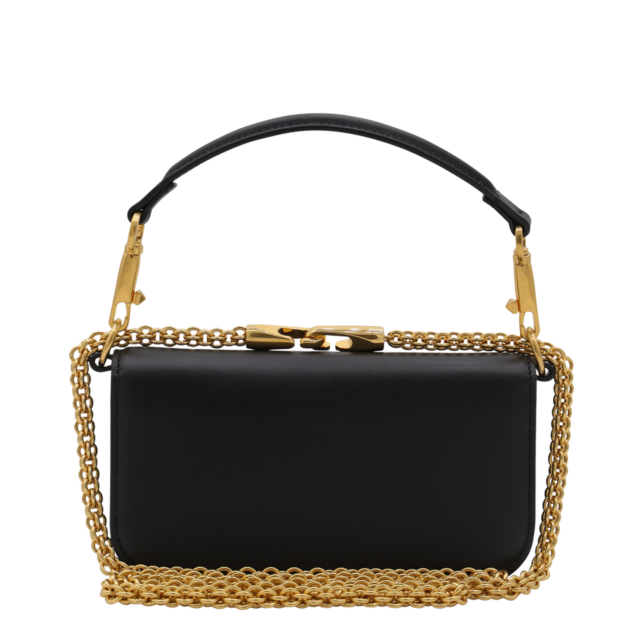 Locò Small Calfskin Shoulder Bag - Black