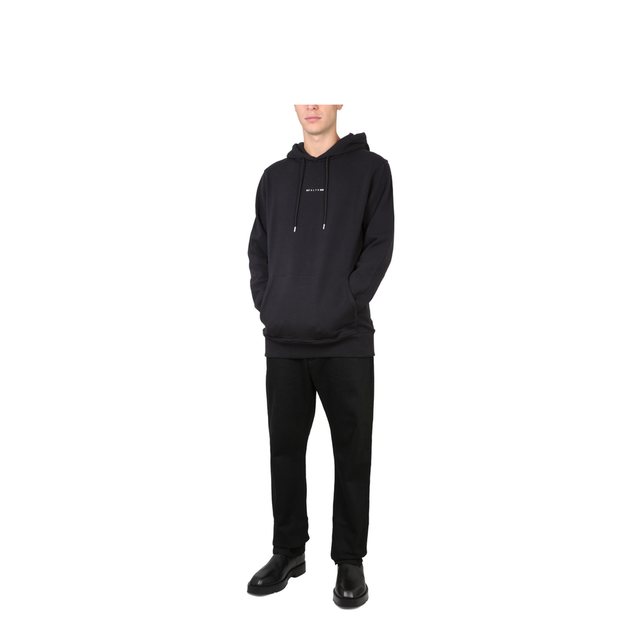 MAYFEYR - 1017 ALYX 9SM - Felpa Con Stampa Logo - AVUSW0009FA02BLK