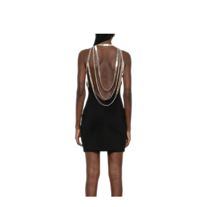 MAYFEYR - The Attico - Mini Dress Ponte Jersey With Tubes Chains - 260WCA00471VVP002RA100