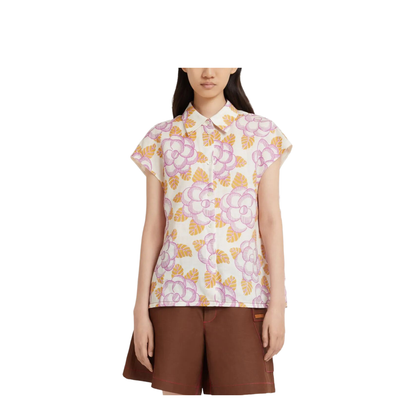 MAYFEYR - Marni - Floral Cap-Sleeved Shirt - CAMA0675S0UTR028