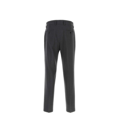 MAYFEYR - Dolce & Gabbana - Dark Grey Wool Blend Pants - GP0N2TFUZC2S8290