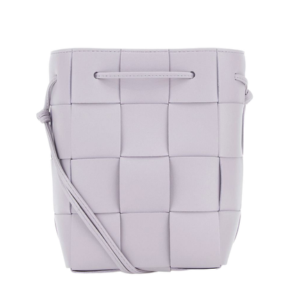 Cassette Belt-bag Leather Bucket Bags - Purple