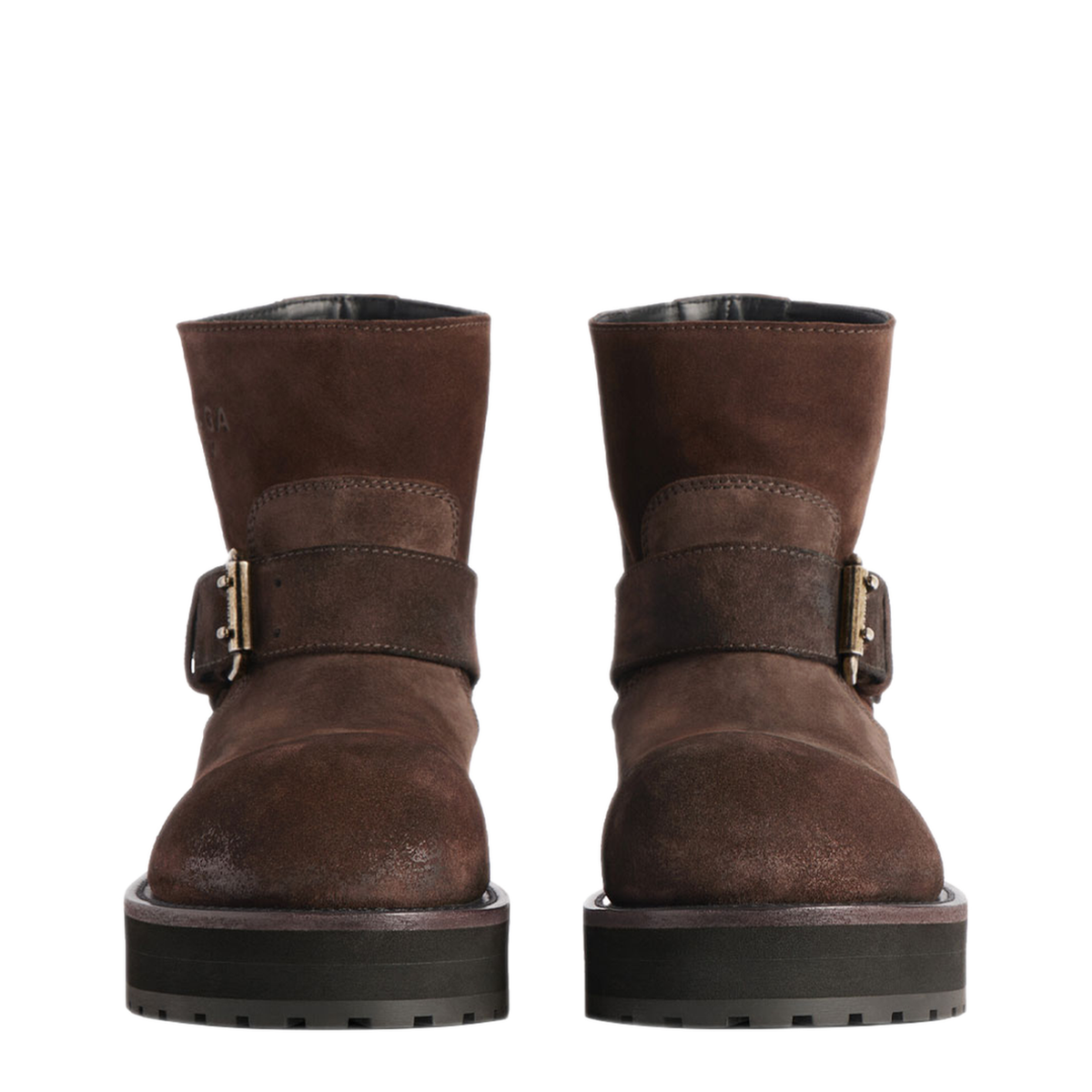 Venom Mini Waxed Suede Calf Leather Ankle Boots