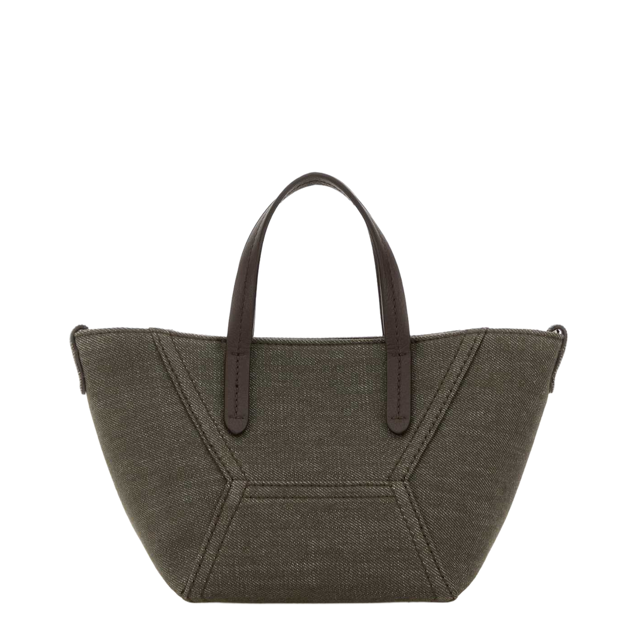 Olive Green Fabric Handbag
