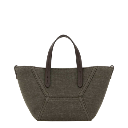 Olive Green Fabric Handbag