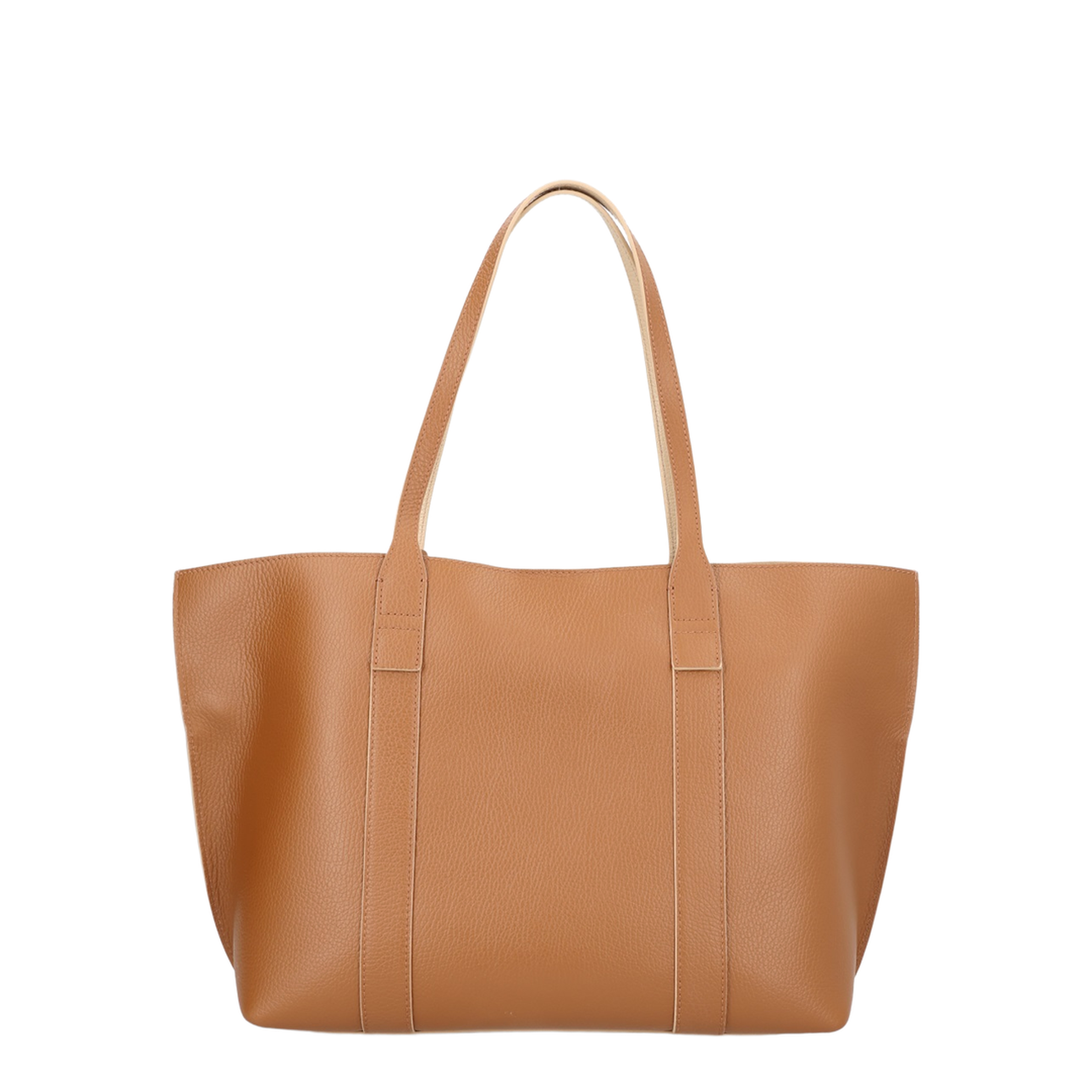 Script Shopping Bag Medium Brown