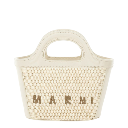 Tropicalia Micro Raffia-Effect Handbag - Shell (Ivory/Off-white)