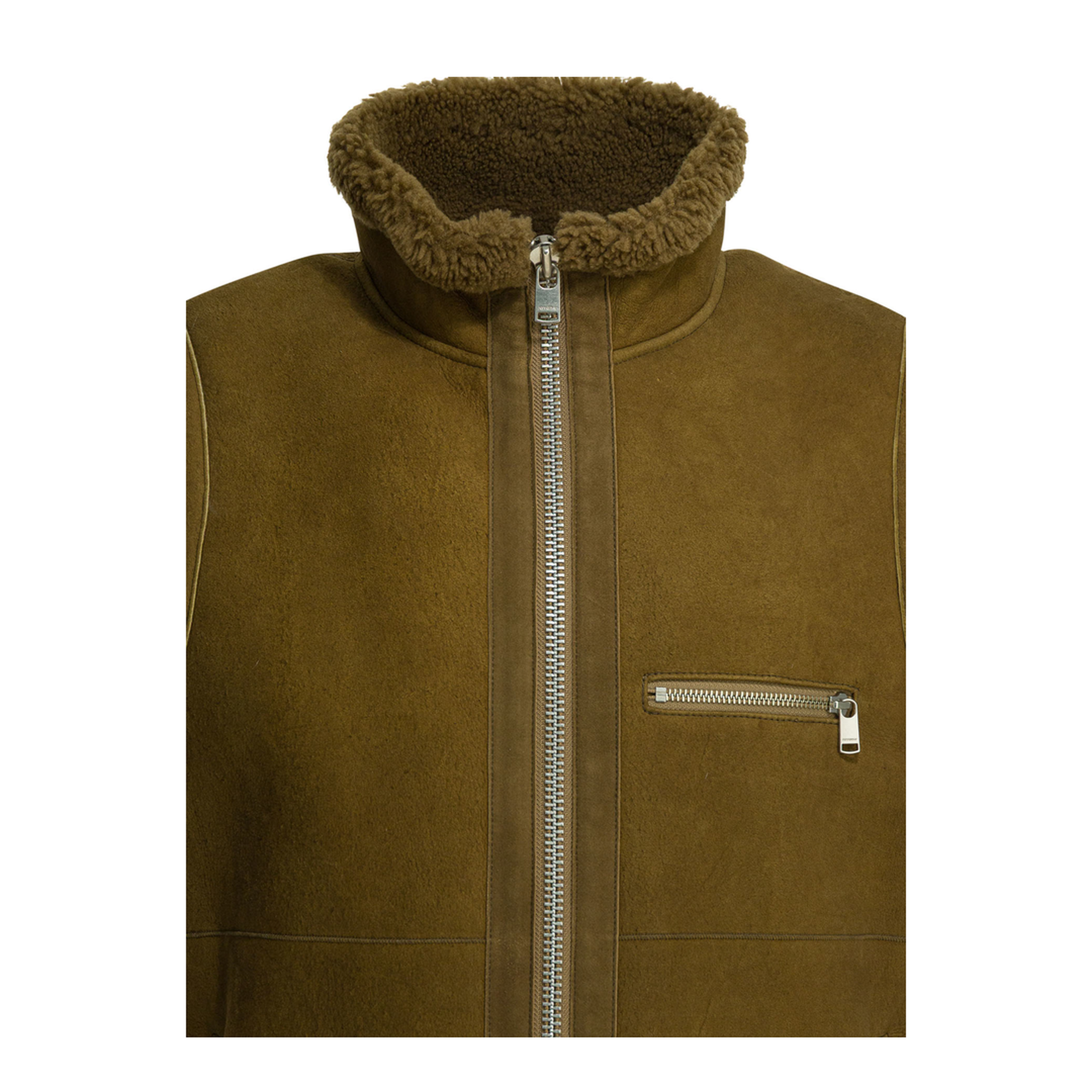 MAYFEYR - nonnative - Sleeveless Shearling Jacket - NNV4706BROWN