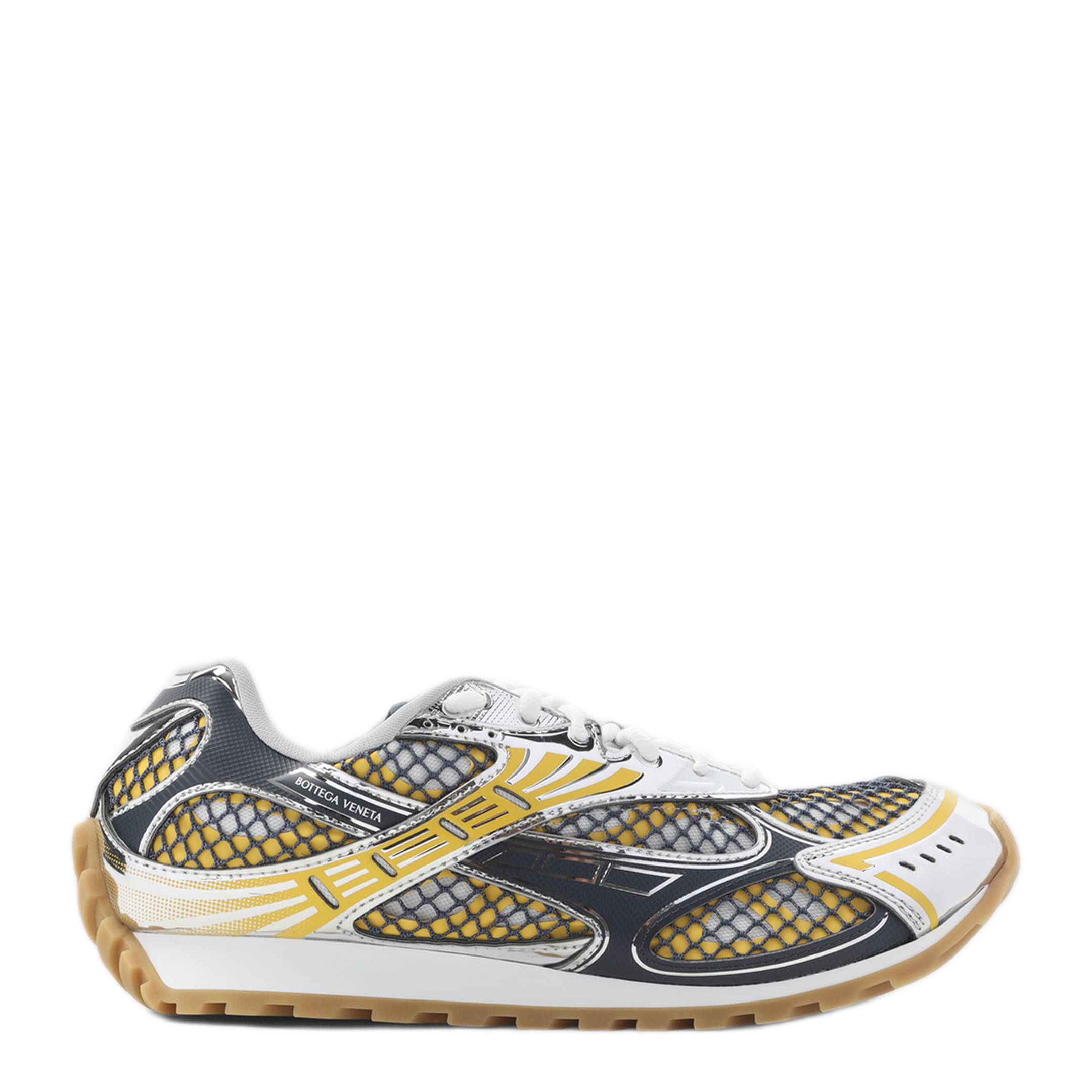 MAYFEYR - Bottega Veneta - Taxi Denim Silver Orbit Sneakers - 741357V2X407386