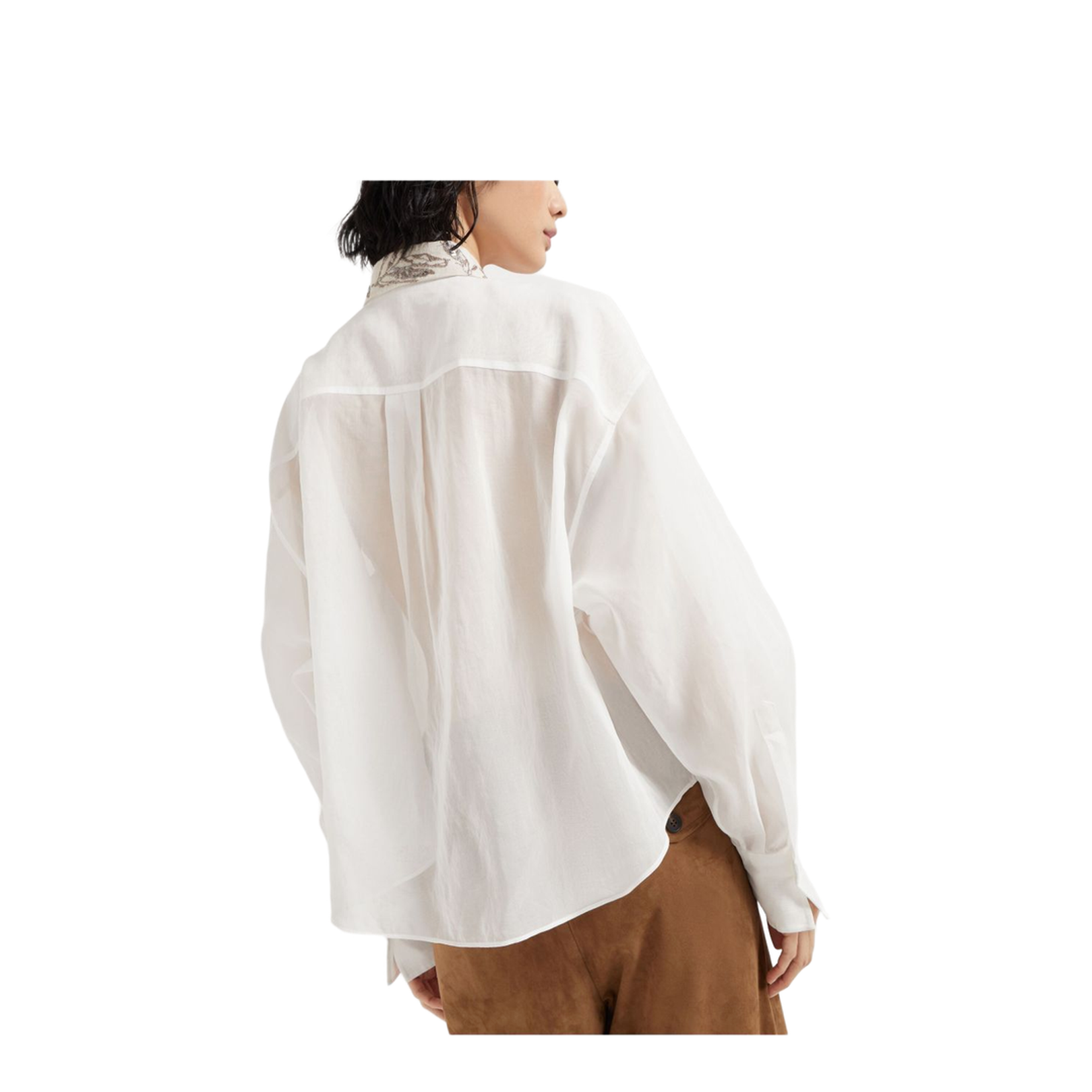 Embroidered Collar Shirt