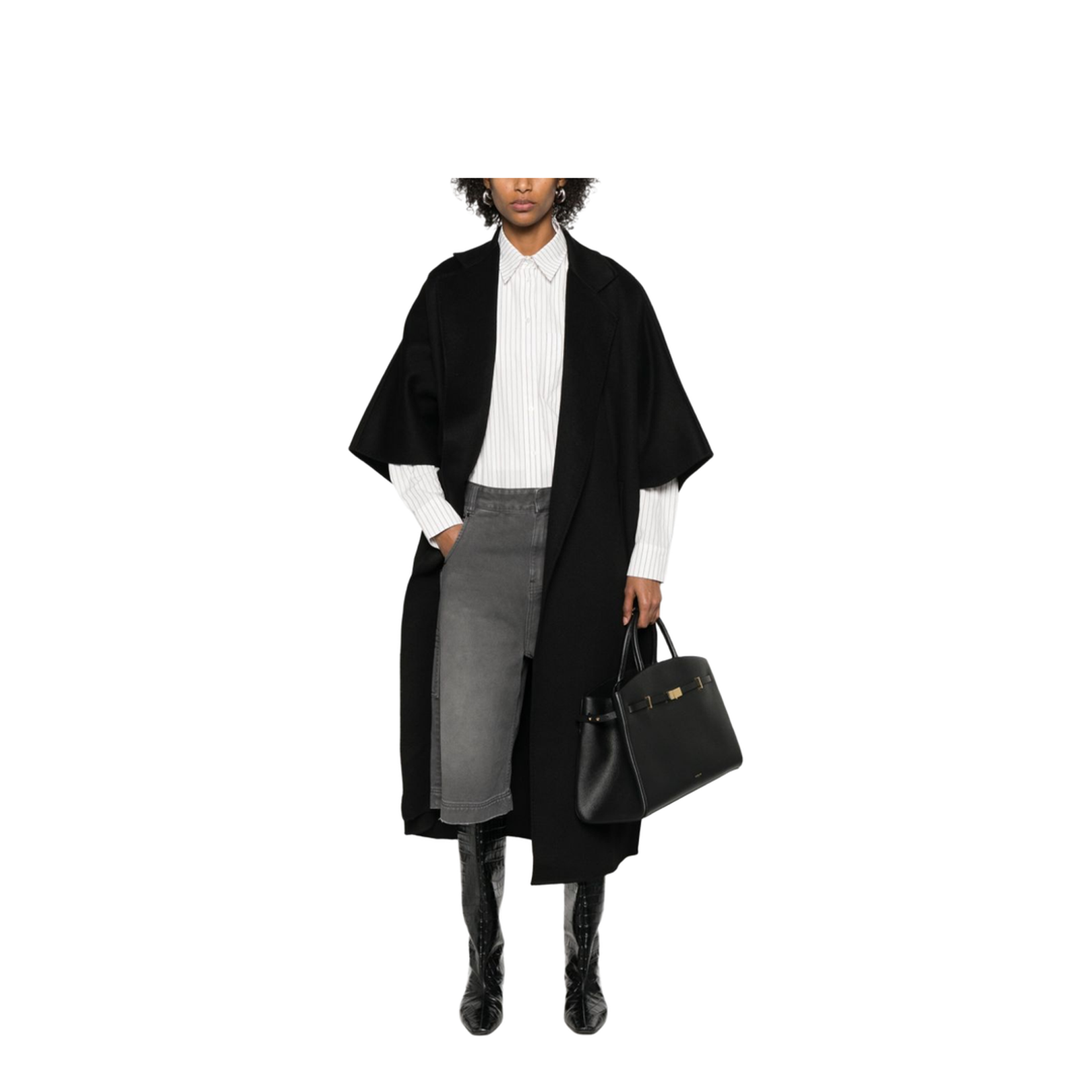 Wool Coat in Black