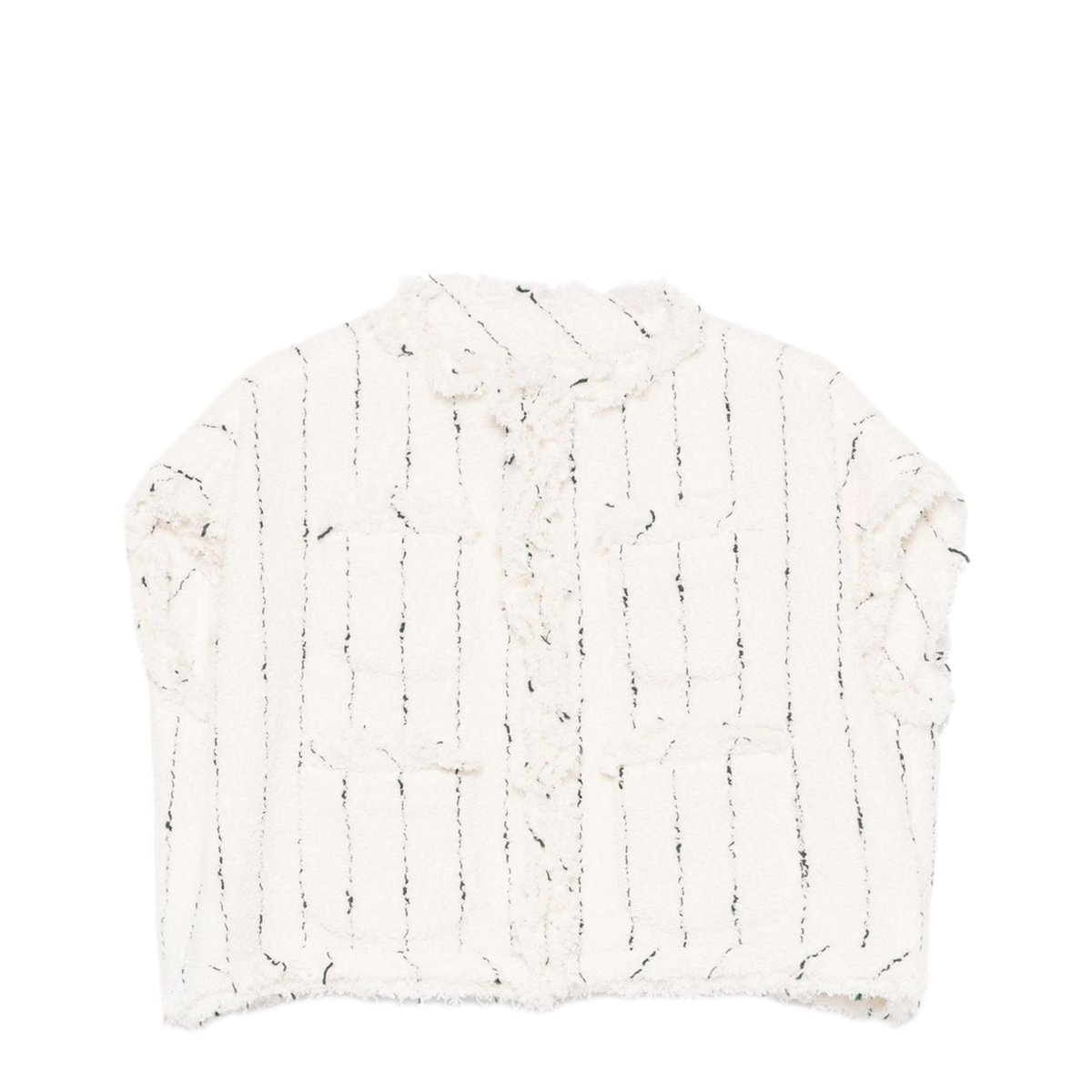 MAYFEYR - Sacai - White Sweater With Patch Pockets - 2507663151