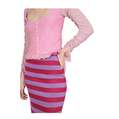 MAYFEYR - CORMIO - Cardigan With Ruffled Sleeve - ELENAORTENSIA