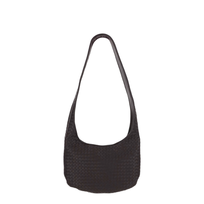 Veneto Medium Lambskin Shoulder Bags - Brown