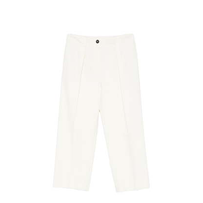 Cropped Cotton Trousers