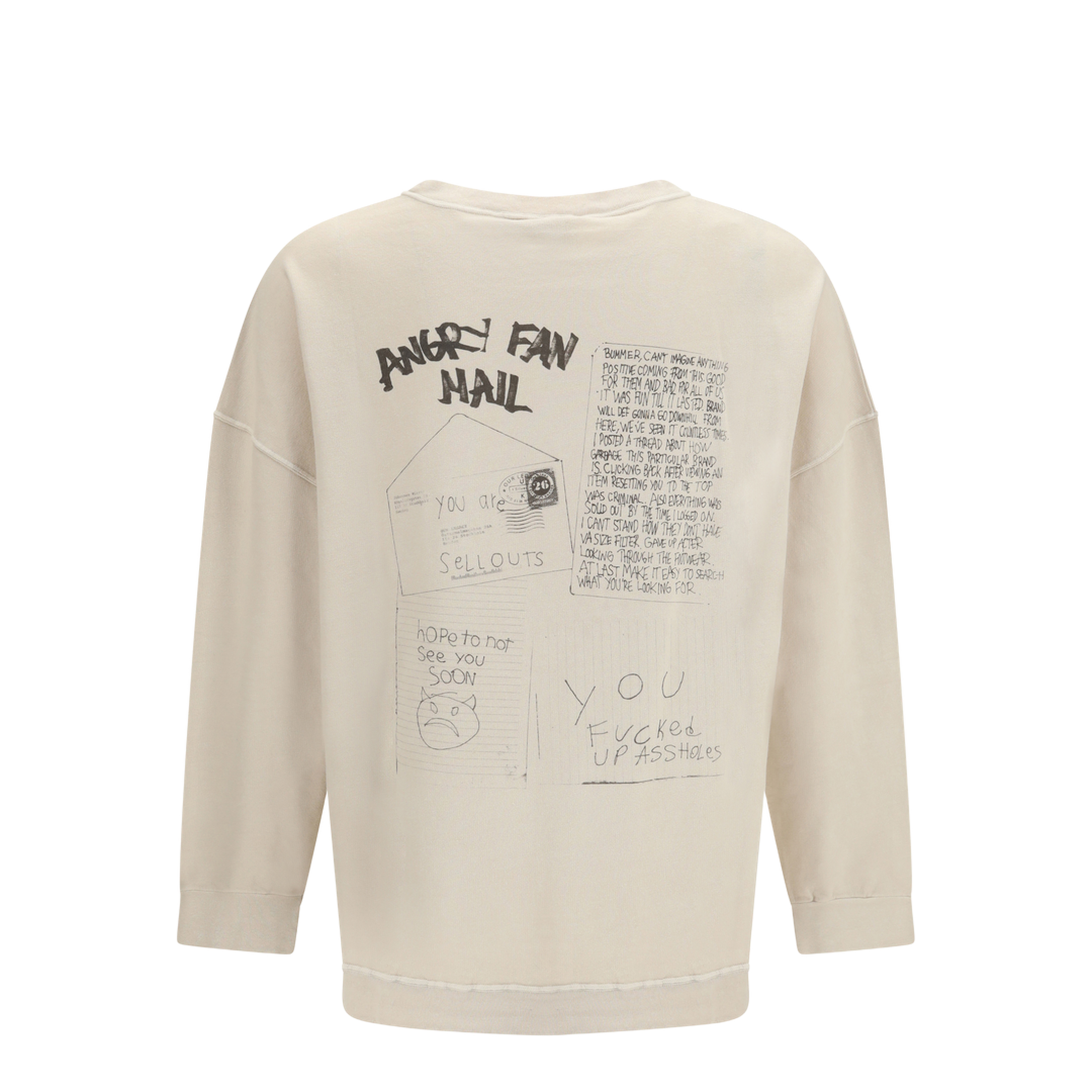 MAYFEYR - Our Legacy - Angry Fan Mail Oversized Graphic Sweatshirt - M2266SA