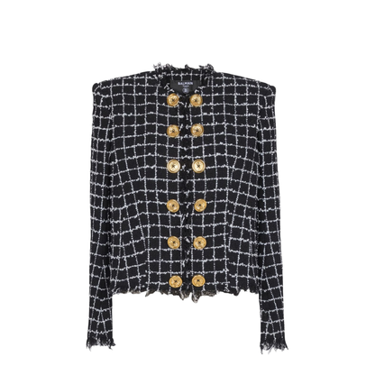 Women's Jacket Grid Pattern