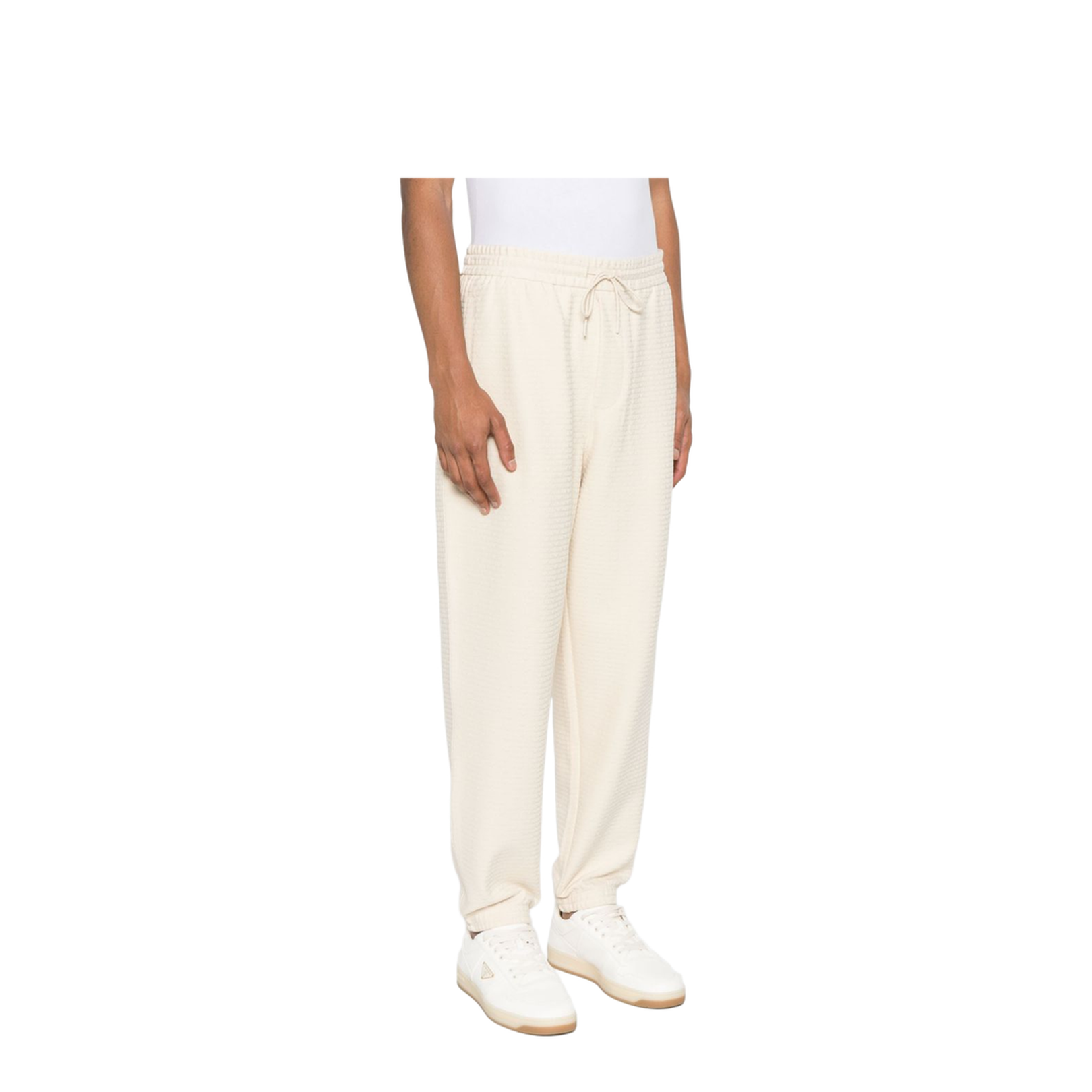 Lyocell Blend Jersey Joggers with All-Over Lettering