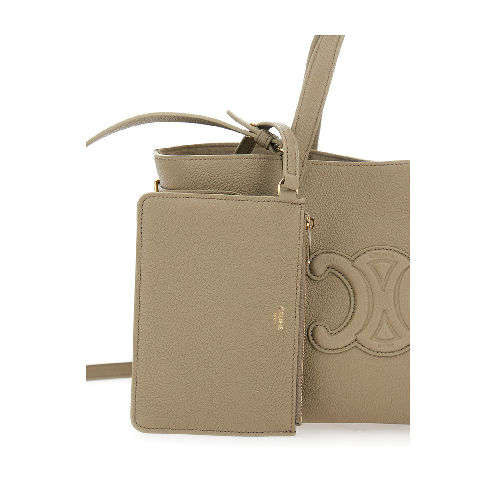 Mini Cabas Anais Cuir Triomphe in Grained Calfskin - Tan