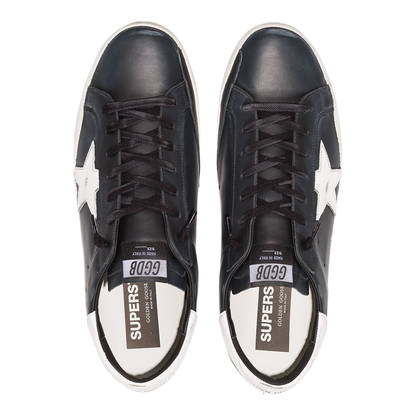 Super-Star Black White Leather