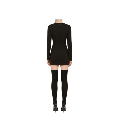 MAYFEYR - Dolce & Gabbana - Black Jersey Mini Dress - F616RTFUGKFN0000