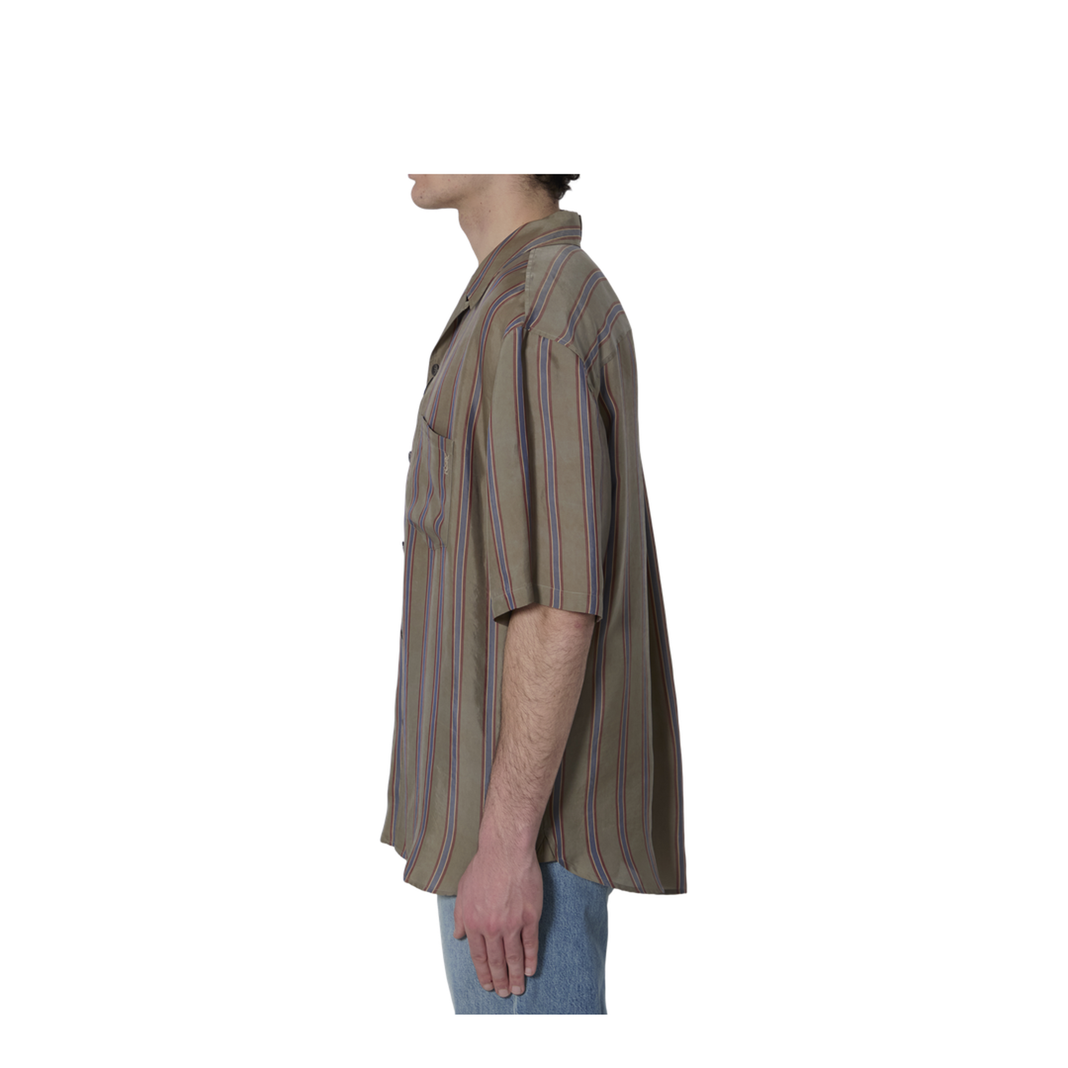 MAYFEYR - Saint Laurent - Striped Casandre Shirt - 859775Y2N332849