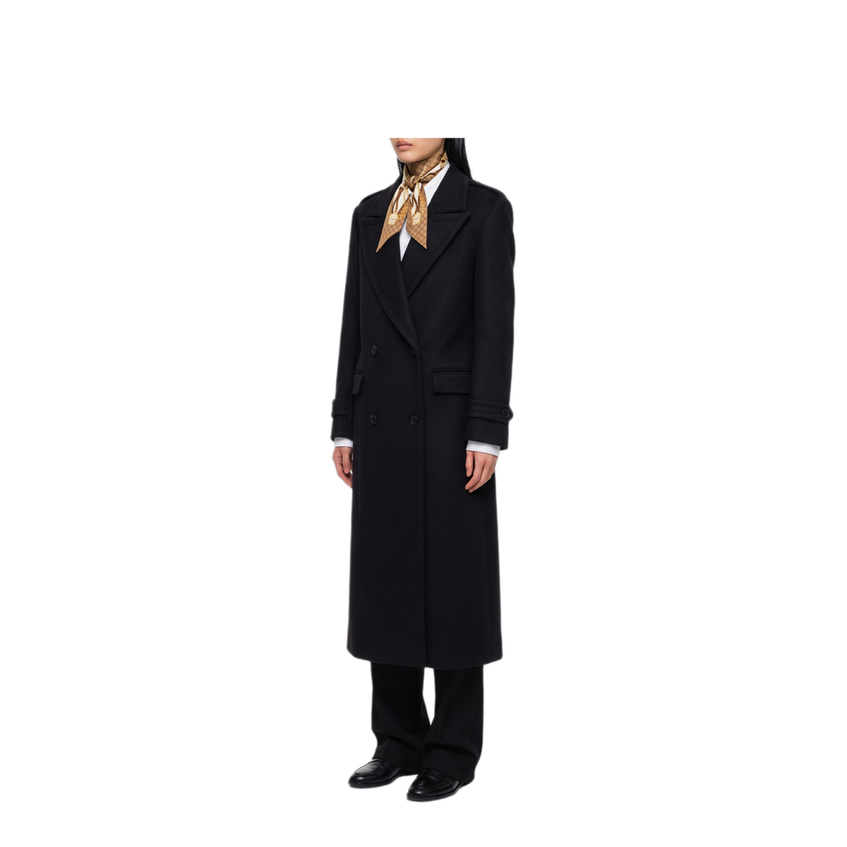 MAYFEYR - SUTTON NEW YORK - Black Double Breasted Coat - 4735434099