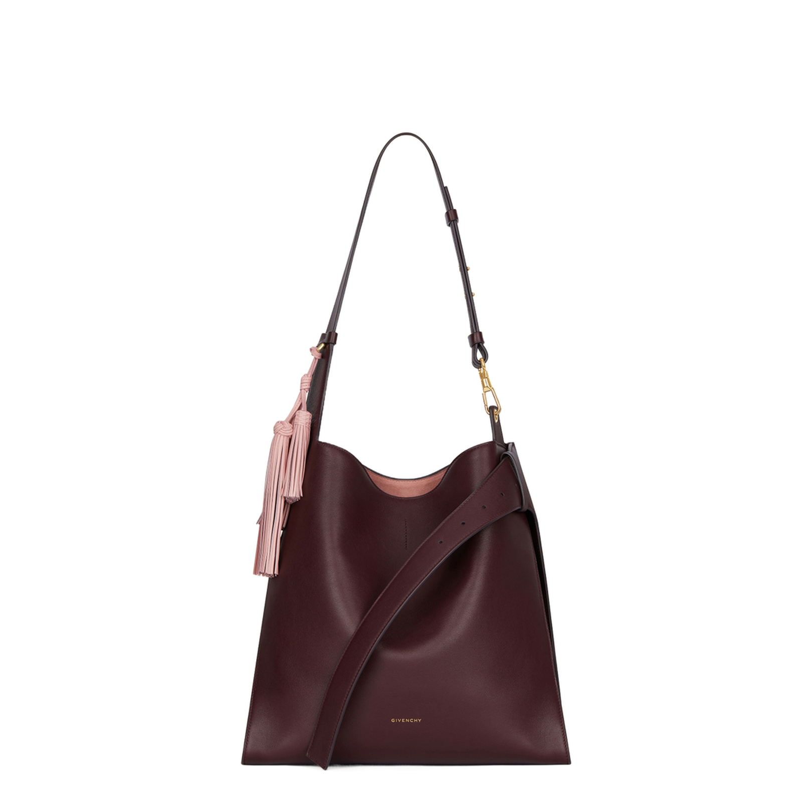 Medium Day Hobo Bag in Burgundy