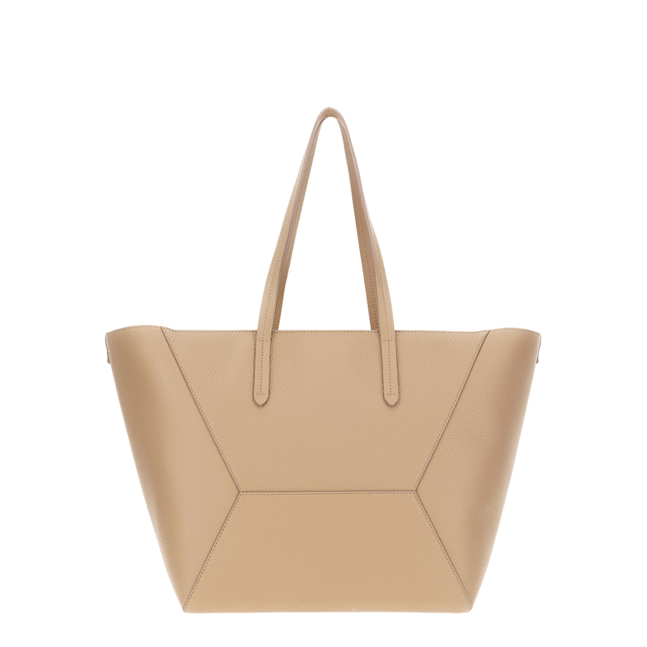 Duo Medium Leather Shoulder Bags -  Brown