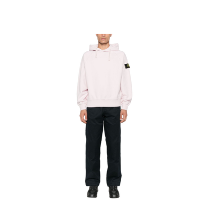 Hooded Sweatshirt in Brushed Organic Cotton Fleece