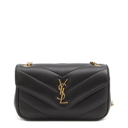 Loulou Mini Chain Bag in Black