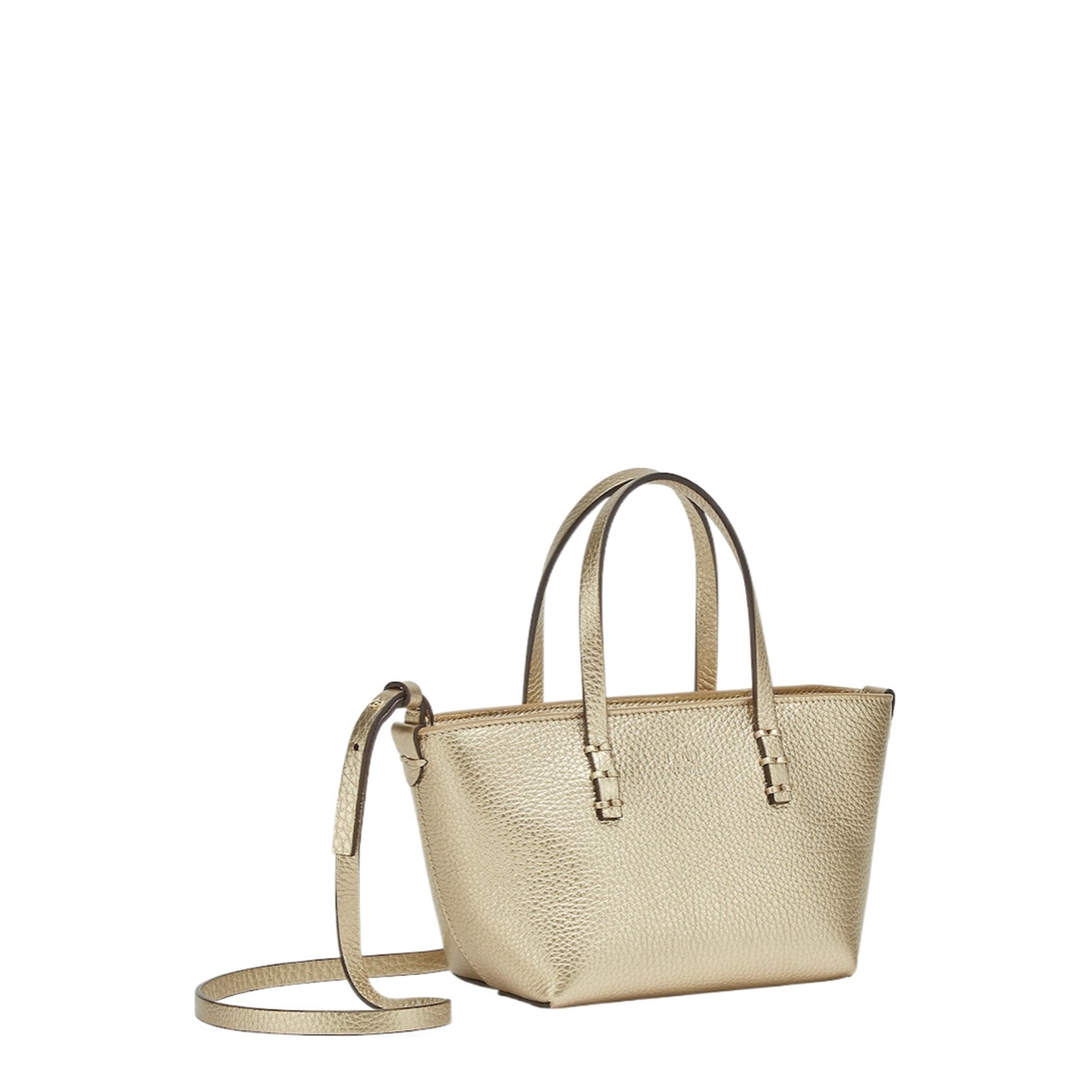 Roll Mini Tote Bag in Grainy Leather