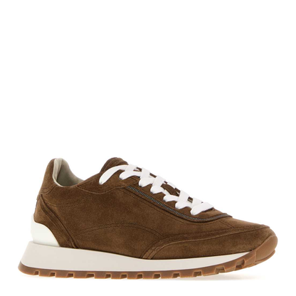 MAYFEYR - Brunello Cucinelli - Brown Suede Sneakers - MZSFG3318C9773